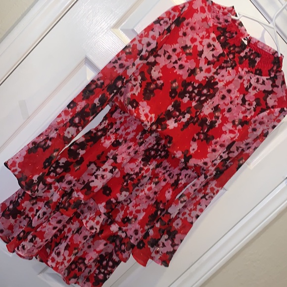 ANTHROPOLOGIE TAYLOR PARTY METALLIC RED SHEATH DRESS.  SZ 12P - Picture 6 of 9